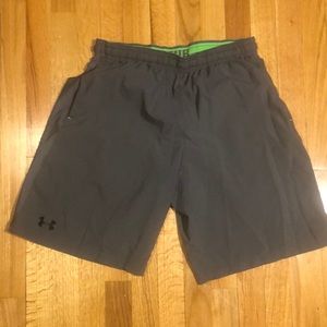 Under armor gray running shorts size medium